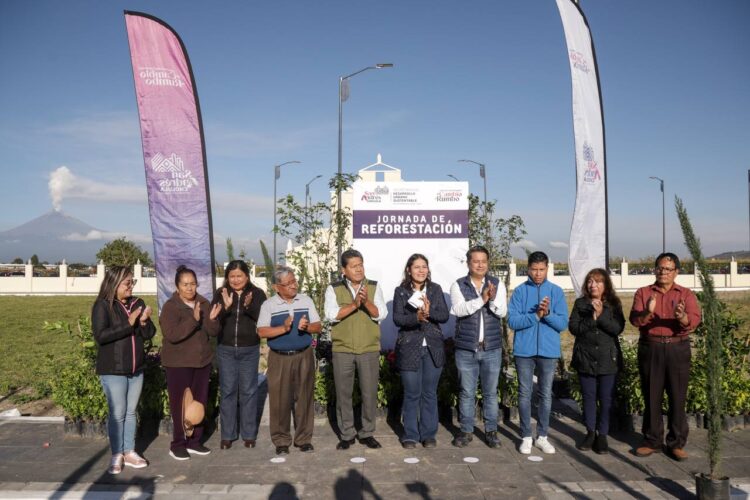 Lupita Cuautle arranca jornada de reforestación