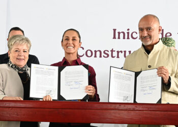 Presidenta Claudia Sheinbaum encabeza banderazo a trabajos preliminares del Tren México-Querétaro
