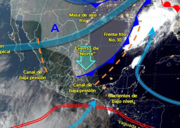 Frente frío 10 traerá lluvias en varios Estados