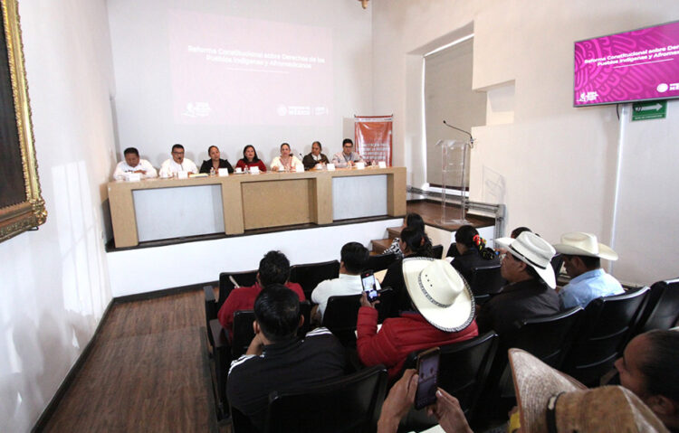 Difunden en el Congreso reforma constitucional sobre derechos de Pueblos Indígenas y Afromexicanos 
