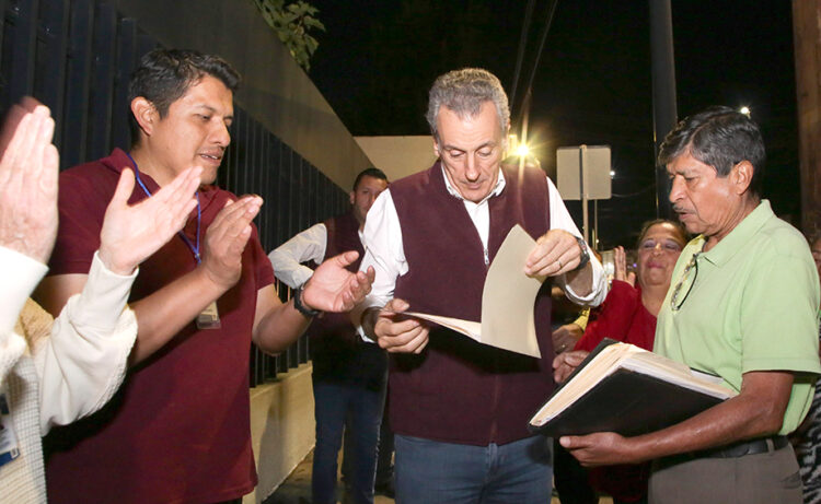 Construirá Pepe Chedraui red de alcantarillado pluvial en la colonia Santa Cruz Los Ángeles
