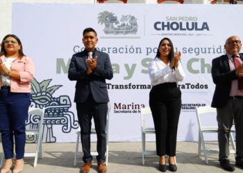Marina, en coordinación con la policía de San Pedro Cholula, reforzarán acciones de seguridad