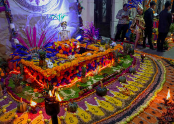 Presidencia de Ocoyucan se viste de cempasúchil y tradición