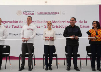 Inaugura Claudia Sheinbaum ampliación y modernización de la autopista Tuxtla-San Cristóbal