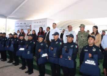 Gobernador Armenta consolida mejoras en seguridad con el ayuntamiento de Tehuacán.