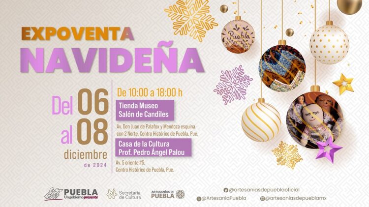 Alista gobierno estatal expoventa artesanal de productos navideños