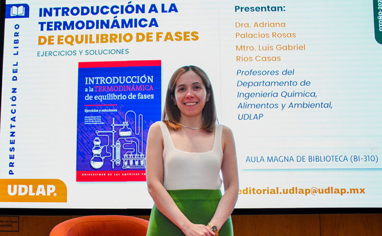 Académica UDLAP presenta un libro clave para la formación de ingenieros químicos