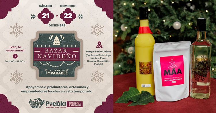Invita Secretaría de Economía y Turismo al Bazar Navideño de la Capital Imparable 2024
