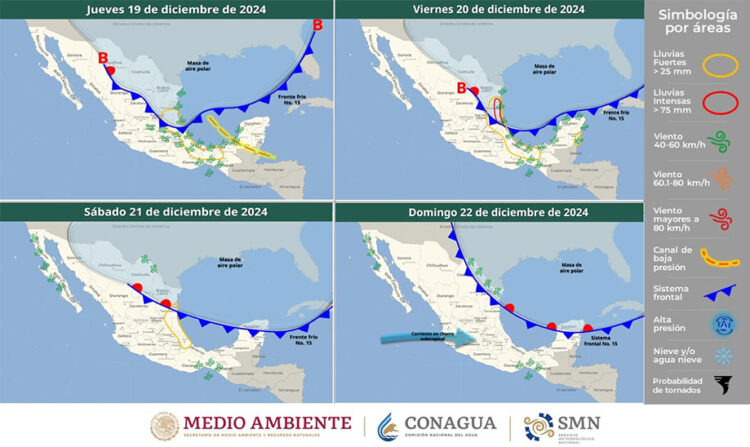 Advierte SMN bajas temperaturas en gran parte del país 