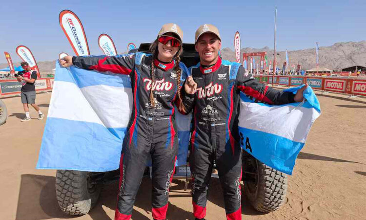 Pareja argentina gana etapa del Rally Dakar