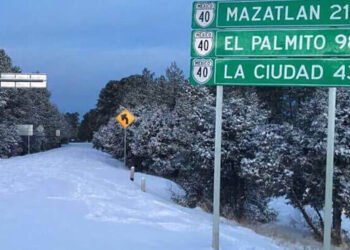 Durango se viste de blanco con nevada