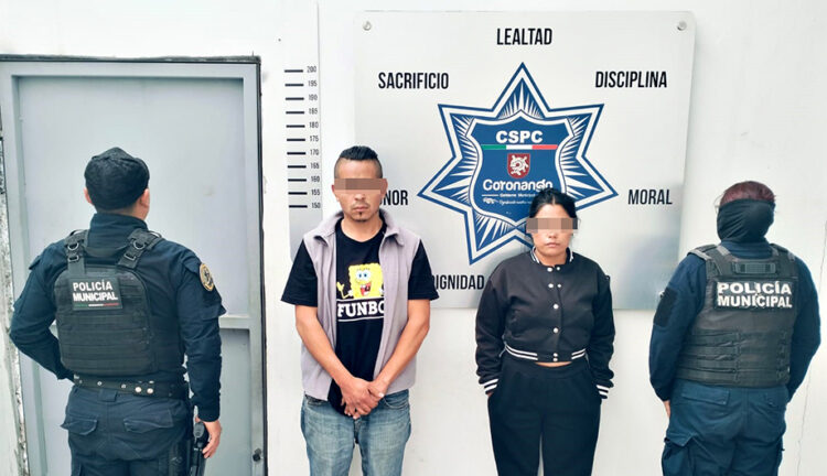 Detiene policía de Coronango a 2 sujetos con arma de fuego en Mihuacán