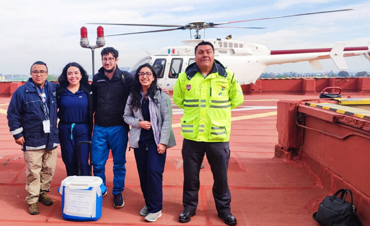 Realiza Salud traslado aéreo de hígado a la Ciudad de México
