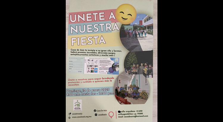 Anuncian la gran rifa y kermesse de la “Casa de Asís. Hogar para niñas” en la Ciudad de Puebla