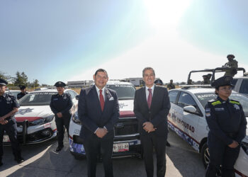 Presentan a Armenta y a Chedraui, patrullas que se integrarán a la SSC del Gobierno de la Ciudad