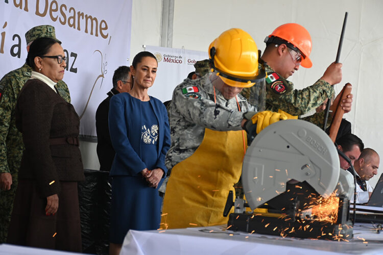 “Sí al desarme, sí a la paz” enseña al mundo que en México construimos justicia y paz: Claudia Sheinbaum