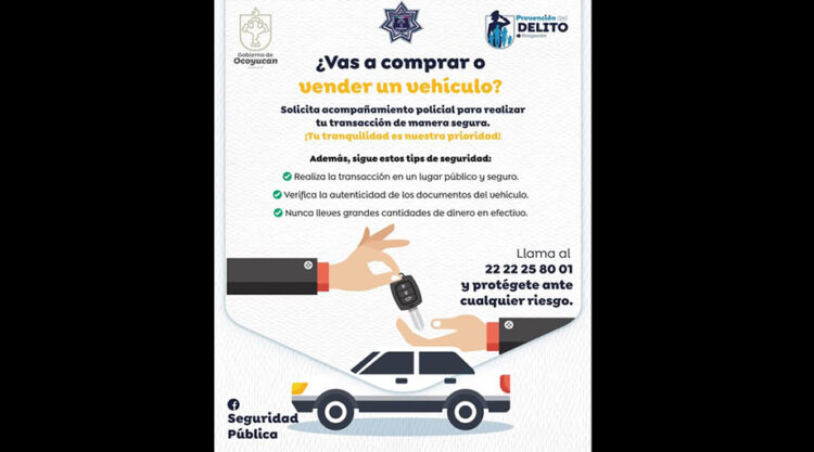 Ocoyucan refuerza la seguridad en transacciones vehiculares