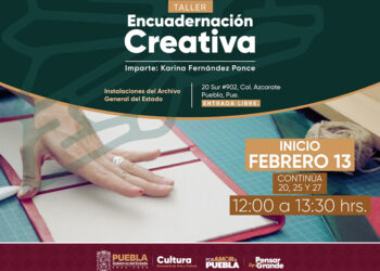 La Secretaría de Arte y Cultura impartirá el taller de encuadernación creativa