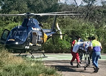 Realiza SUMA traslado aéreo de urgencia de una mujer con preeclampsia severa