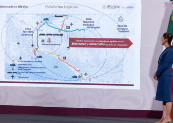 Sheinbaum proyecta conclusión del Corredor Interoceánico del Istmo de Tehuantepec para el primer semestre del 2026