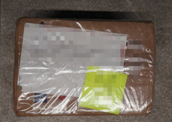 Asegura Policía de la Ciudad, más de un kilogramo de aparente droga en una empresa de paquetería