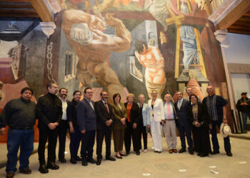 La Secretaría de Cultura entrega la restauración del mural la lucha contra el terrorismo 