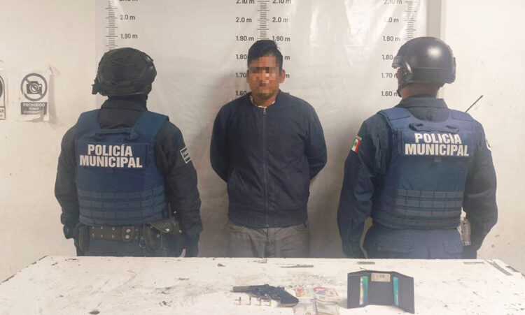 Policía de Cuautlancingo detiene a presunto asaltante en la inspectoría Nuevo León