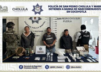 Detiene Policía de San Andrés Cholula a probable responsable de delitos contra la salud