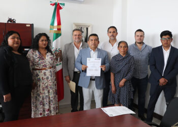 Toman protesta al Presidente Auxiliar de San Miguel Canoa