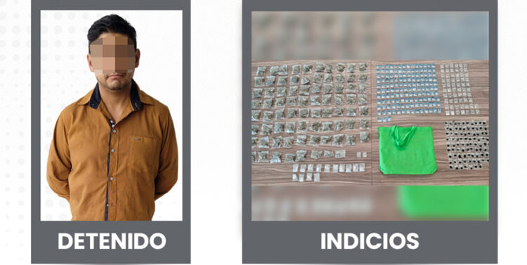 Resultado de la coordinación interinstitucional, Policías de la Ciudad detuvieron a presunto narcomenudista