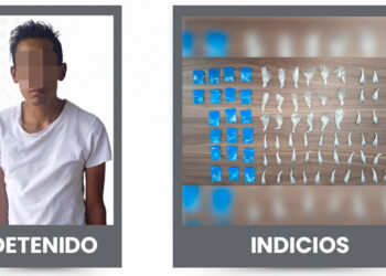 Resultado del despliegue territorial, la SSC aseguró a un presunto narcomenudista al norte de la ciudad