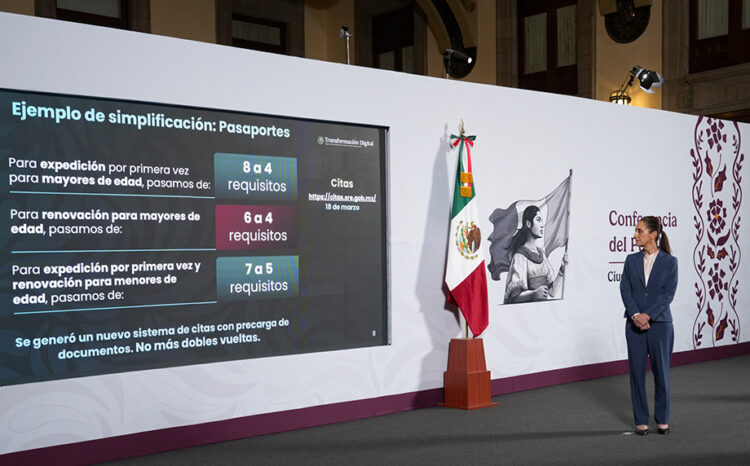 Claudia Sheinbaum informó que se publicó en el DOF reducción de 342 a 151 trámites federales para tener un gobierno más eficiente, menos burocrático y sin corrupción