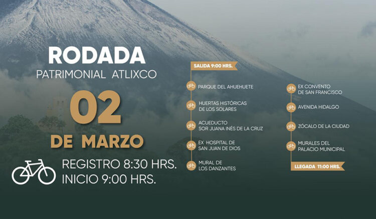Secretaría de Arte y Cultura organiza rodadas patrimoniales en municipios poblanos