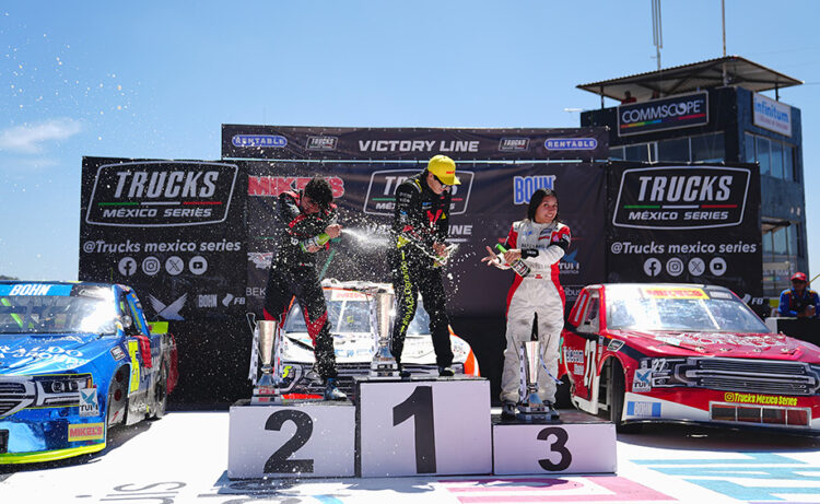 Mateo Girón, conquistó la primera fecha de Trucks México Series 2025 en el Súper Óvalo Potosino