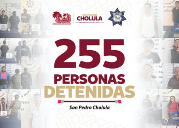 Detiene Policía de San Pedro Cholula a 255 personas en el primer trimestre de 2025