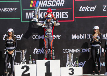 Gana Xavi Razo tercera fecha de NASCAR México en Puebla