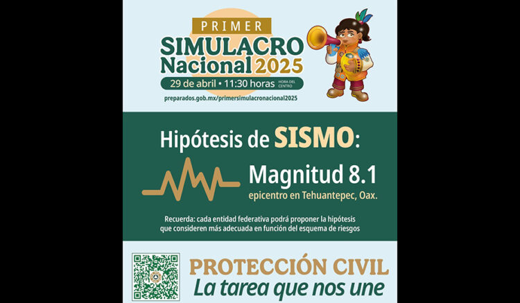 Invita CEPC a participar en el Primer Simulacro Nacional 2025