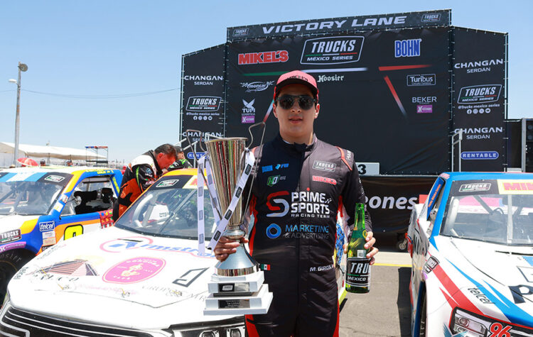 Fin de semana perfecto y 4to triunfo en serie para Mateo Girón en Trucks México Series