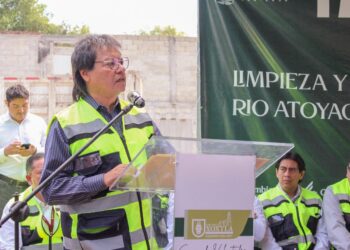 Avanza saneamiento de Río Atoyac con faena comunitaria en Xoxtla