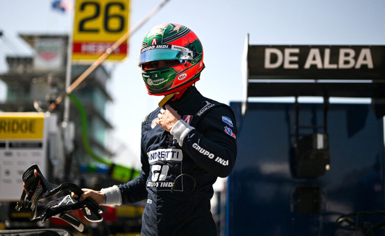 Salvador de Alba Jr., firma doble Top-5 de INDY NXT en Indianápolis y es 5to del campeonato