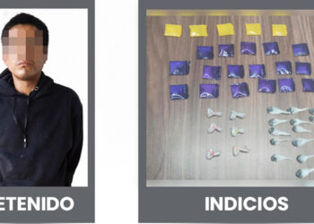 Aseguran Policías de la Ciudad a persona en posesión de enervantes