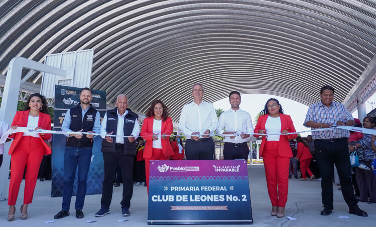 Inaugura Pepe Chedraui techado escolar en la Primaria Club de Leones