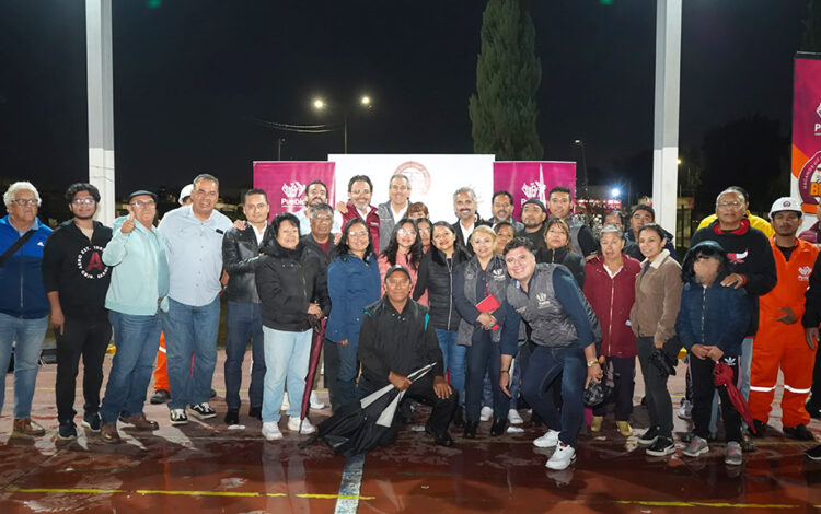 Inaugura Pepe Chedraui 354 luminarias LED en Agua Santa con Puebla Brilla