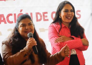 Tonantzin Fernández impulsa conectividad con nueva obra en Tepalcatepec