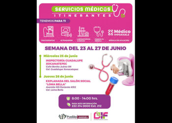 Extiende SMDIF cobertura de servicios médicos itinerantes en la capital poblana