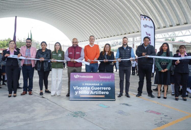 Fortalece Pepe Chedraui infraestructura educativa en la Junta Auxiliar de San Jerónimo Caleras