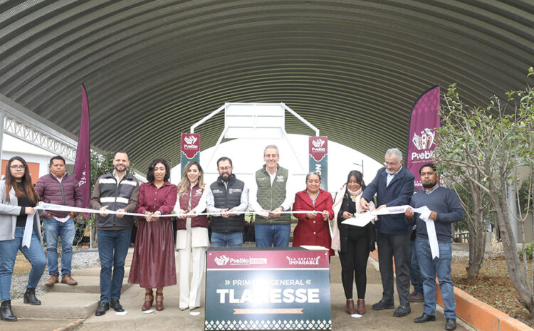 Entrega Pepe Chedraui obra educativa en la Primaria General Tlanesse