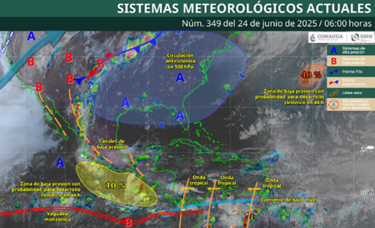 Seguirán las lluvias y ya amenaza Flossie
