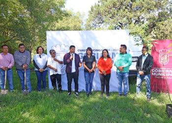 Encabeza Omar Muñoz jornada de reforestación en San Lorenzo Almecatla