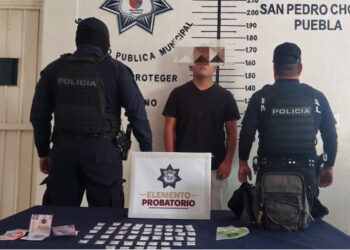 Policía de San Pedro Cholula detiene a probable narcomenudista vinculado a banda delictiva en la zona metropolitana